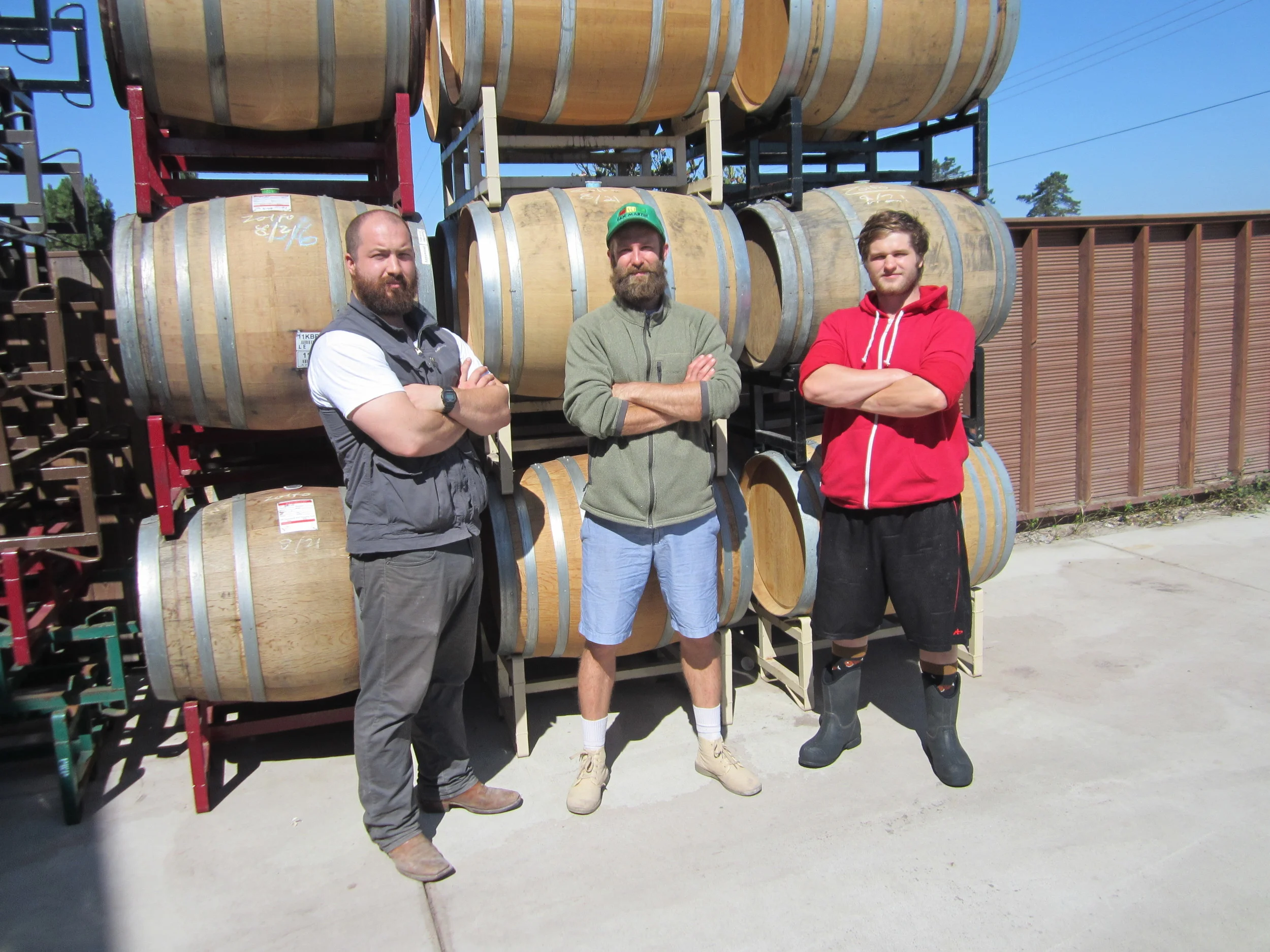 Dan Schuler-Jones, Assistant Winemaker Chris McIntyre, Cellar Hand Zack Finch
