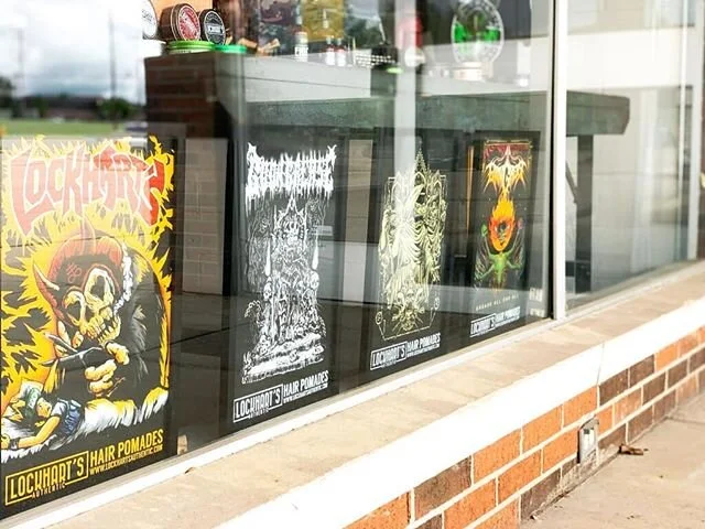 These 17" x 11" posters may or may not be available over at the Lockhart's site under the NEW "Posters" tab under the "Shop" category (they totally are).
.
We also got fun new stickers, magnets, and acrylic keychains 🤗
.
#LockhartsLegion #Apothecary #Apothecaryshop #Pomade #Pomades #Barber #Barbers #Barbershops #Barbershop #BarberProducts #BarberProduct #DeathMetal #BlackMetal #GreaseAllEndAll