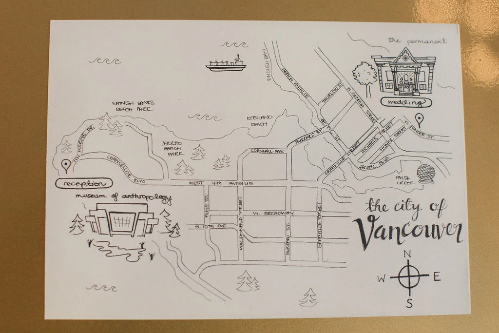 Keepsake Events Vancouver Wedding Map