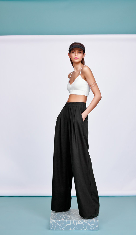 Crepe Palazzo Trouser