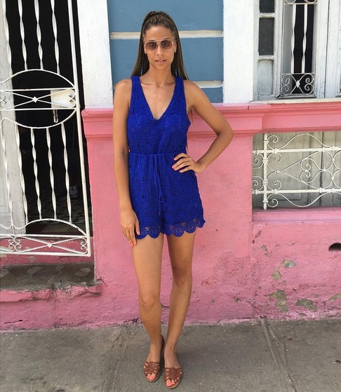  I packed a ton of jumpers for my trip to Cuba. They were easy to throw on and lightweight for the Cuba heat.  This lace option is TTYALondon for Long Tall Sally . It's super long in the torso and doesn't need accessories because it pops on its own. 