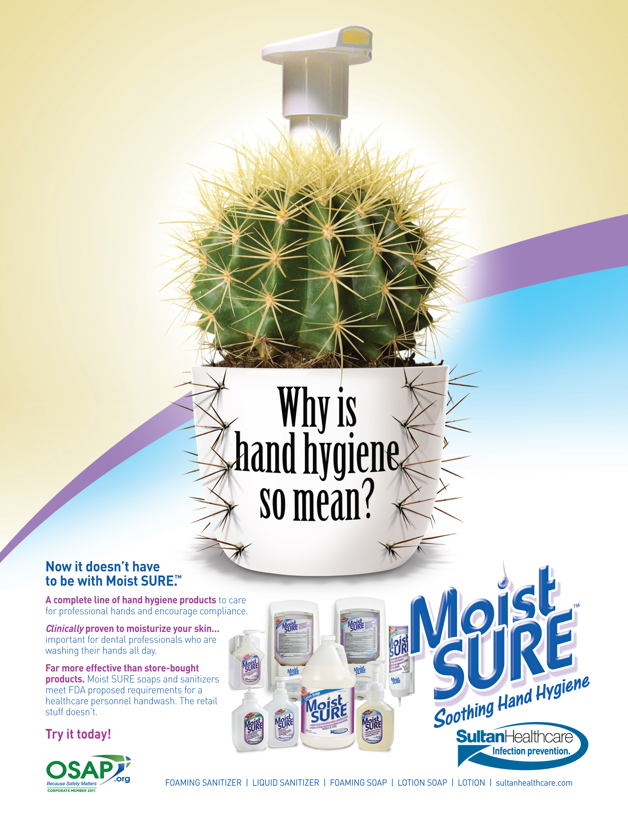 Sultan Healthcare/DENTSPLY | MoistSURE | Launch and campaign
