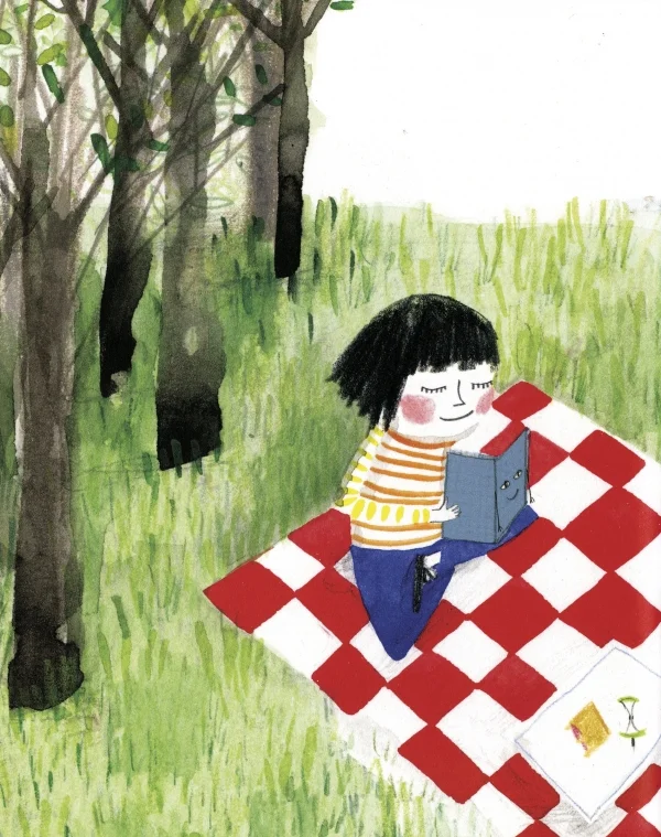 Illustration from The Jacket (2014), by Kirsten Hall. Dasha Tolstikova, illustrator