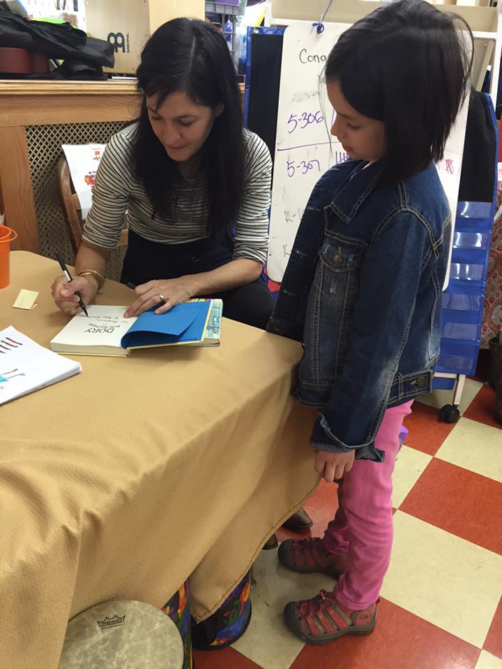Signing books at PS 39