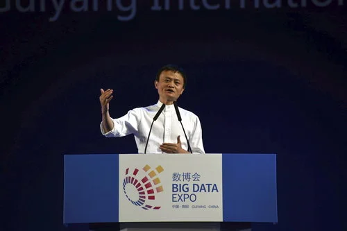 Founder and CEO of Alibaba, Jack Ma giving a keynote address the Big Data Expo China, Guiyang 2018.