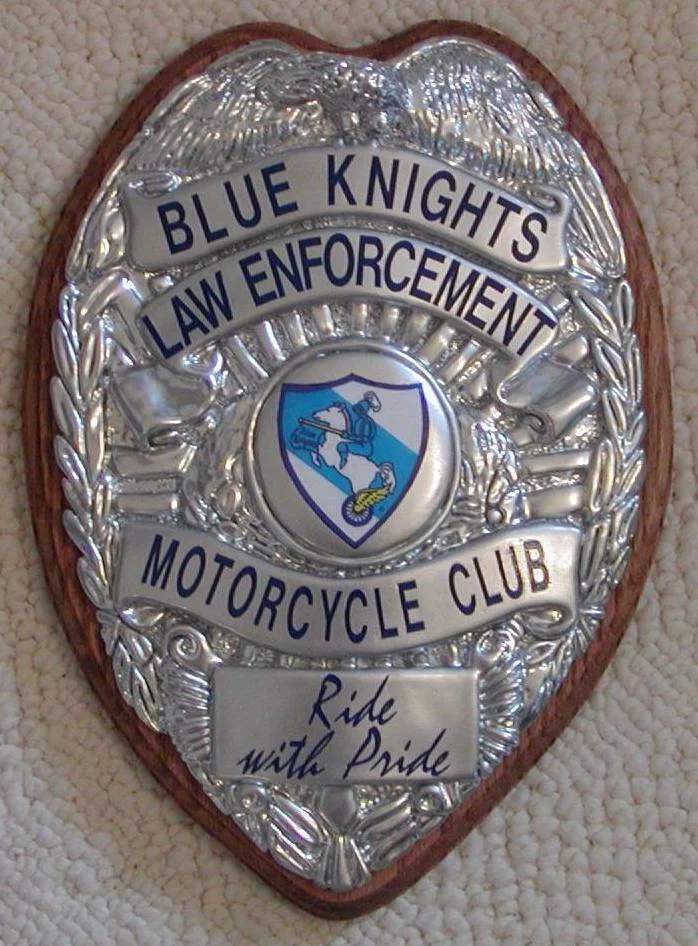 Blue Knight's Motorcycle Club Badge