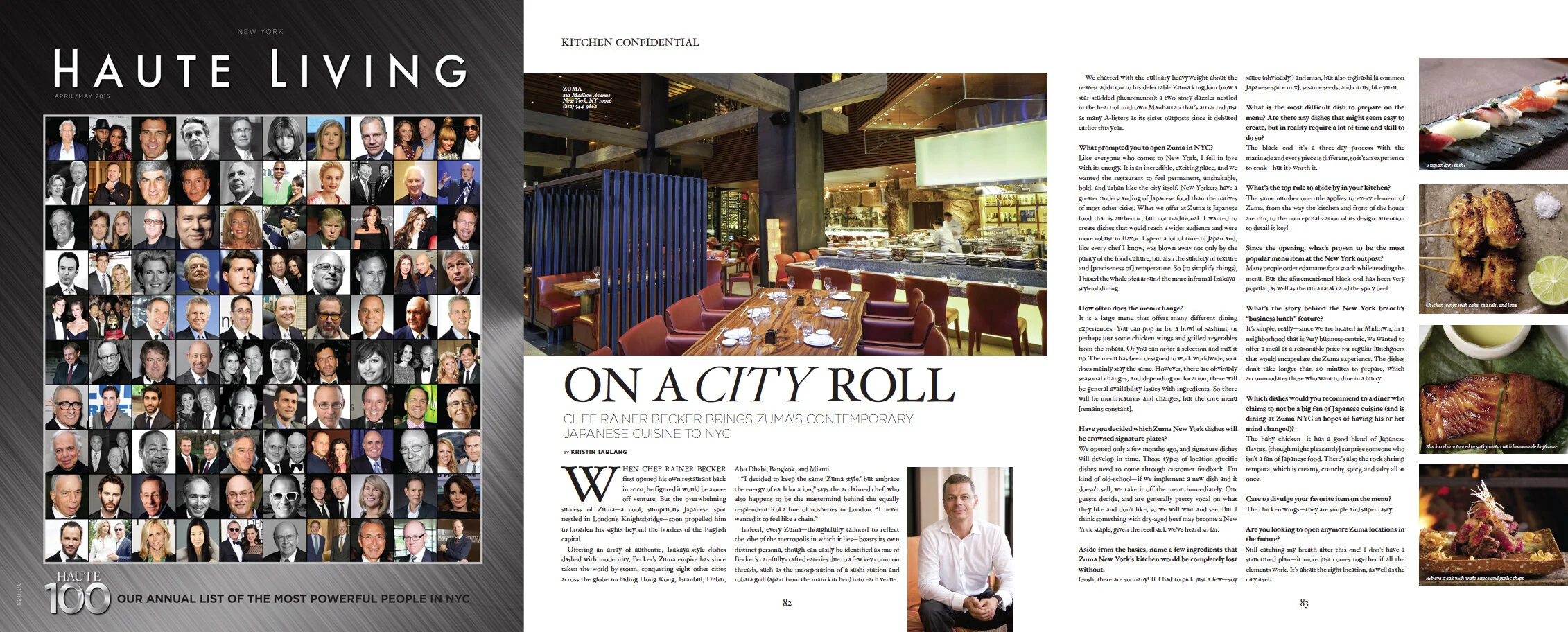Haute Living: Q&A with Chef Rainer Becker
