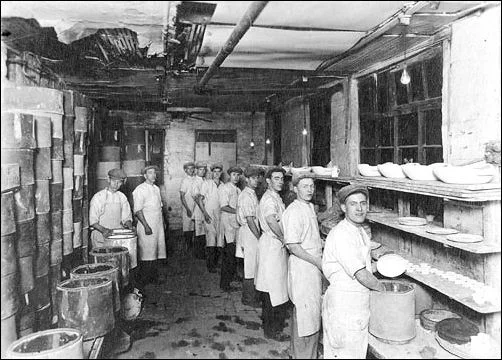 The firm of John Maddock was originally founded in the 1830s. Perhaps one of these hard-working young men helped to make the demitasse cup and saucer we offer for sale.