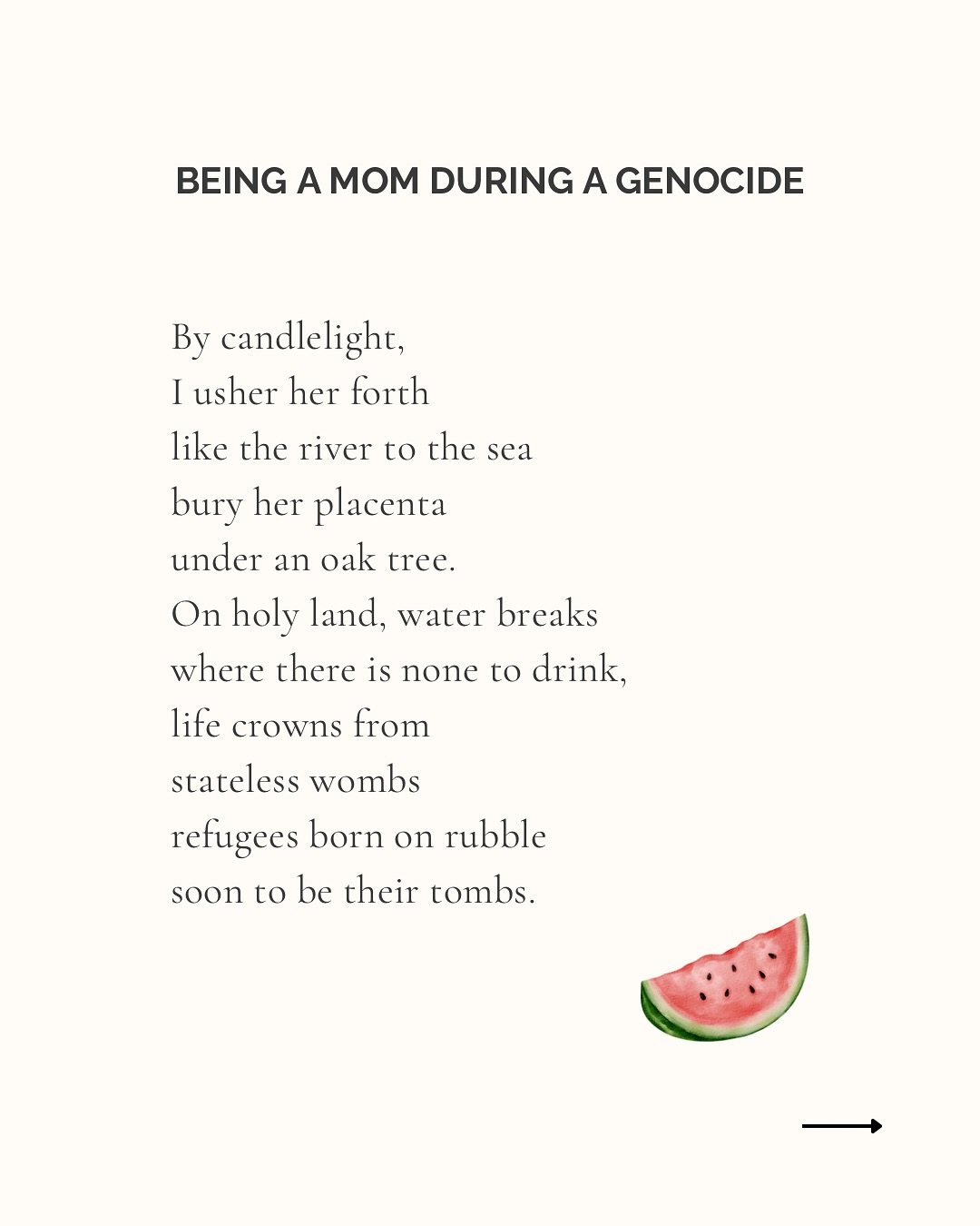 The other day, a friend wrote to me and asked what it was I shared on Substack about being a mom during a genocide. Perhaps this poem should live as its own post on Insta, so I am resharing it for those who missed it or feel the resonance. Indeed, yo