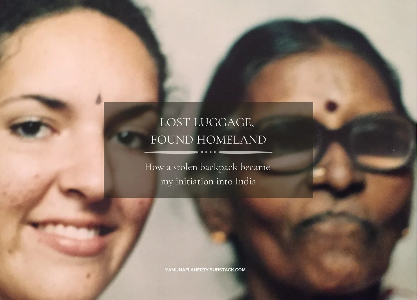 &ldquo;I spotted my black-and-red North Face knockoff backpack being wheeled out the door by a white-haired Indian man. I called out, but he didn&rsquo;t turn.&rdquo;

That&rsquo;s how my first solo arrival in India began&mdash;at the Chennai airport