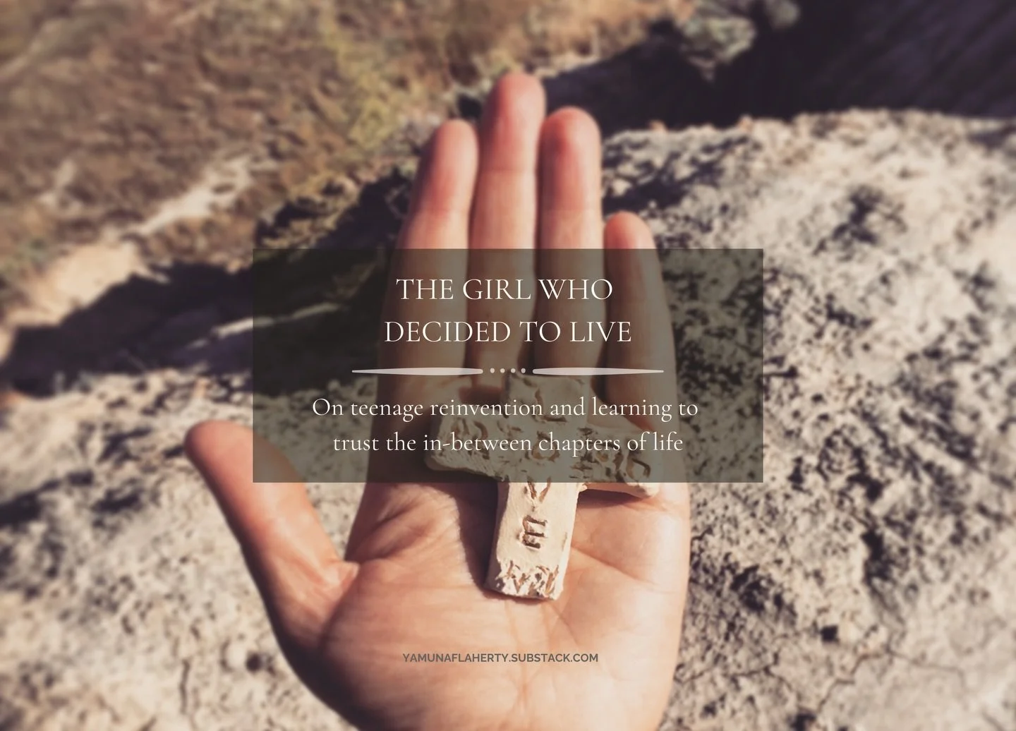 At the start of ninth grade, I reinvented myself.

The year before, I was the girl who thought she wouldn&rsquo;t make it to sixteen. Depression had become my identity, and suicide felt like the proof of it.

I even made a clay gravestone for myself 