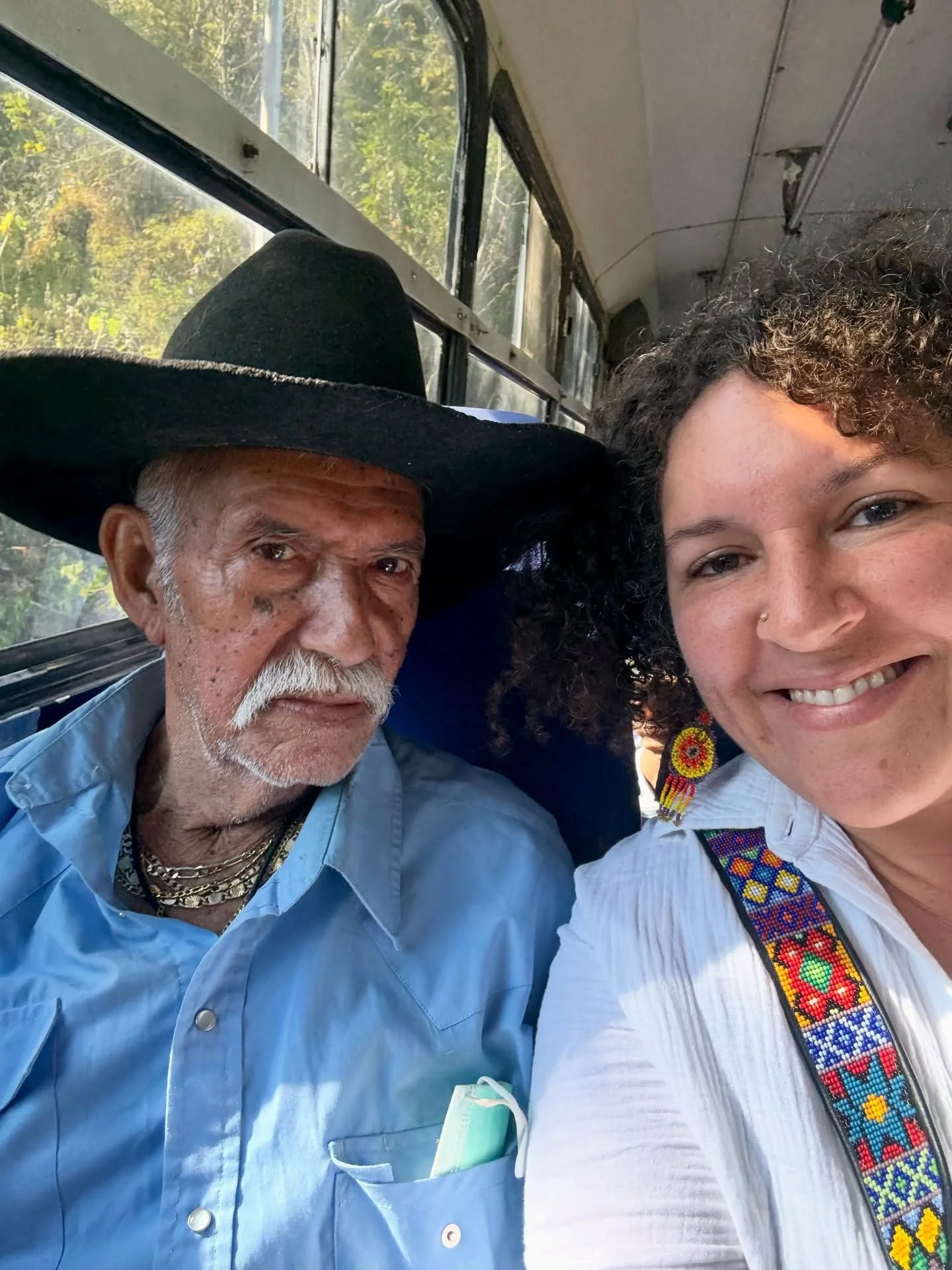 Yesterday I had a self-care day.

I was on the bus early to meet girlfriends at the beach, and on my bus ride, I sat next to Juan Rodrigo Aguirre, an 89-year-old ranchero with so many stories to tell about life in this region since his birth in 1937.
