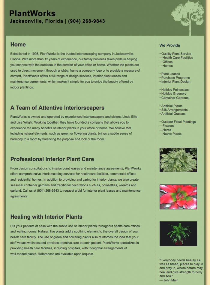 Sample from PlantWorks