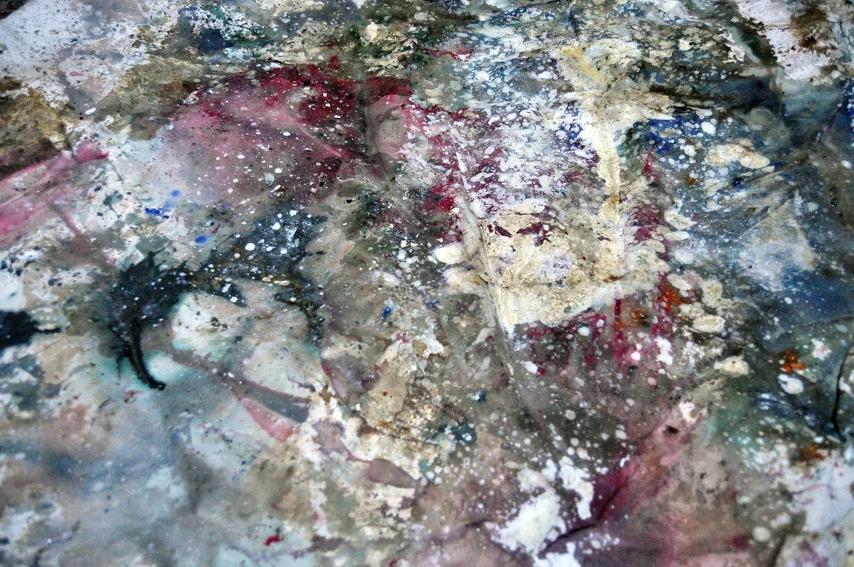 galactica, abstract map painting