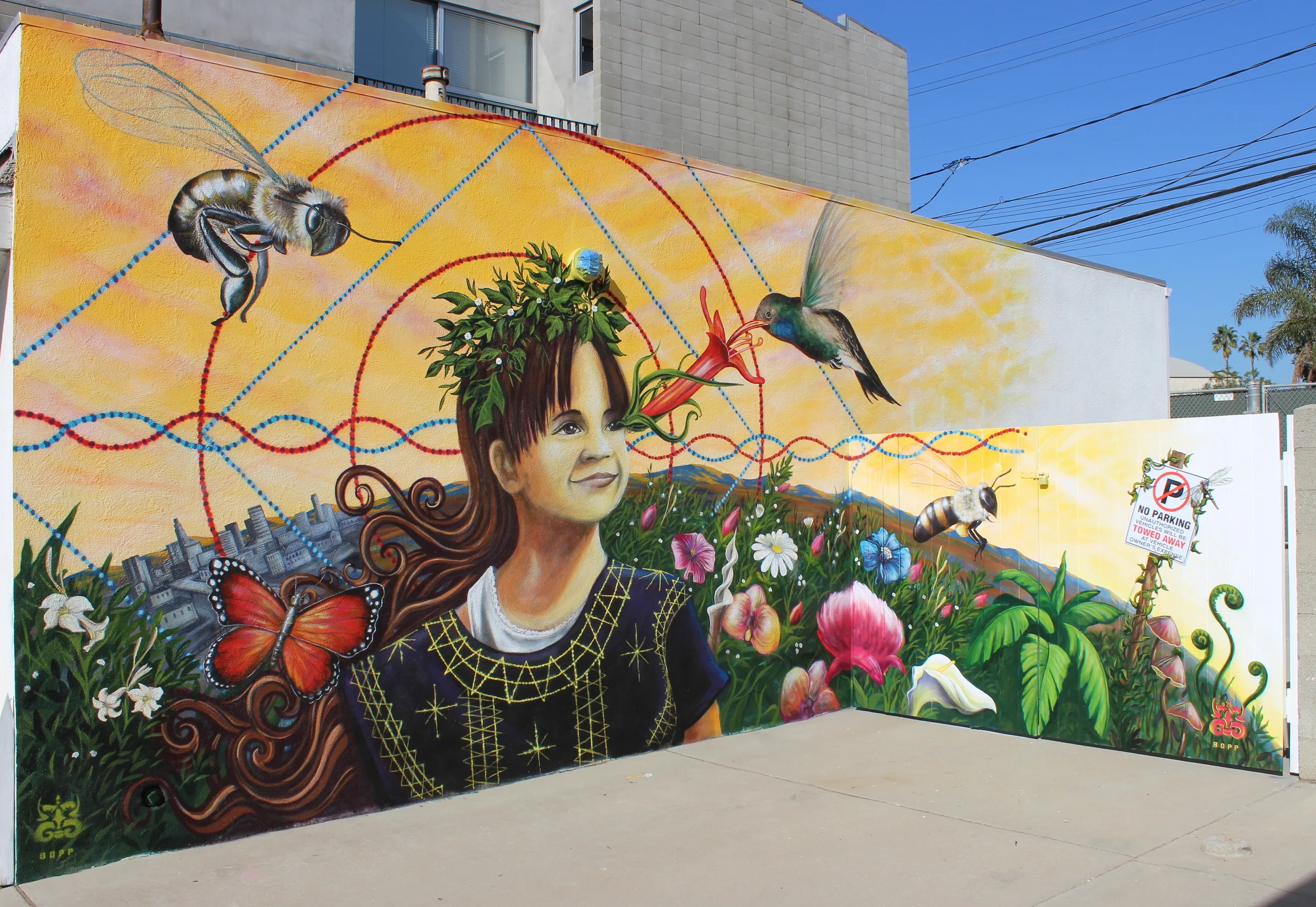 'Innocent Wonder' Acrylic and Aerosol 14'x17' Venice, CA