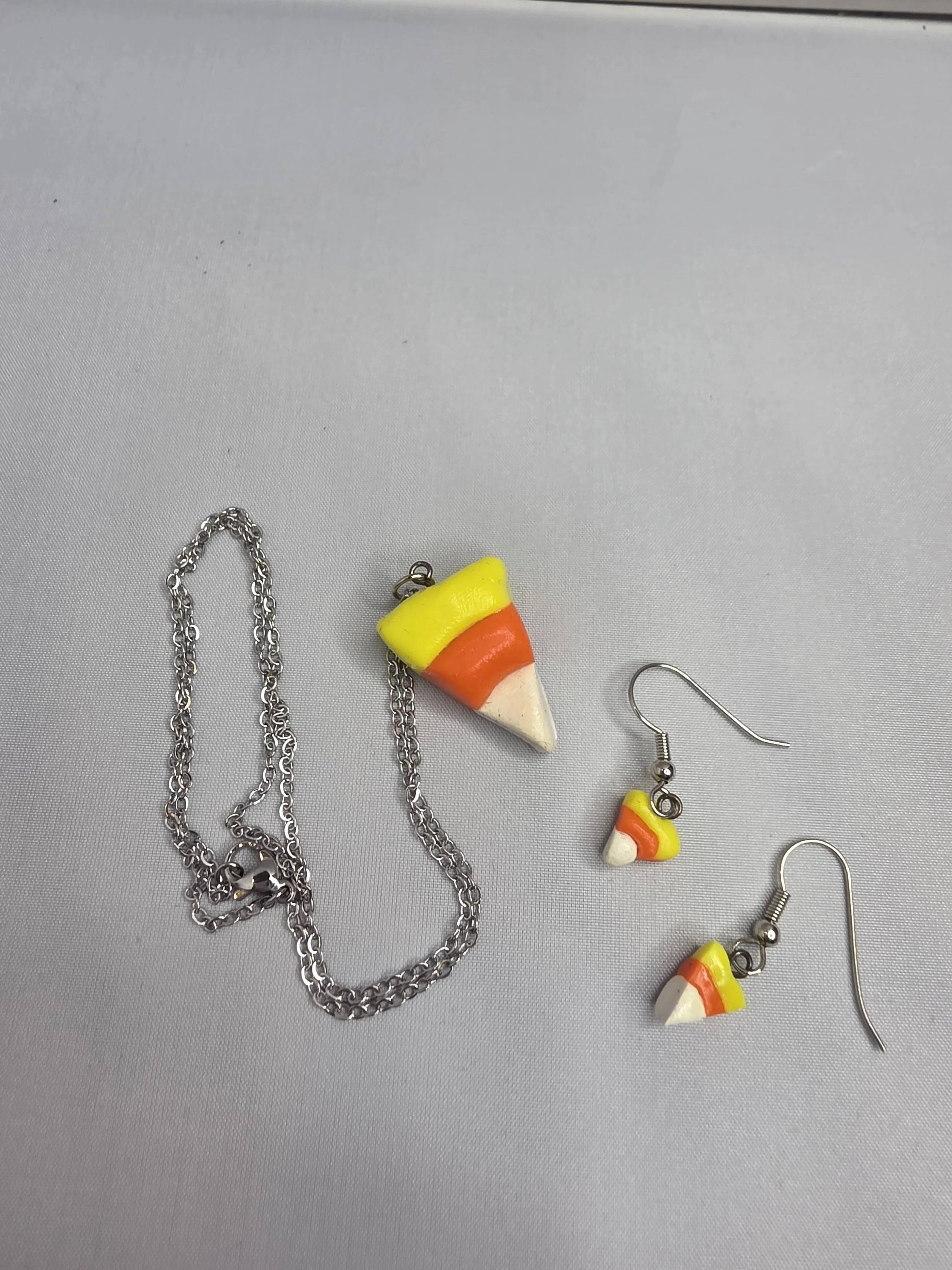Handmade Candy Corn Jewelry Set