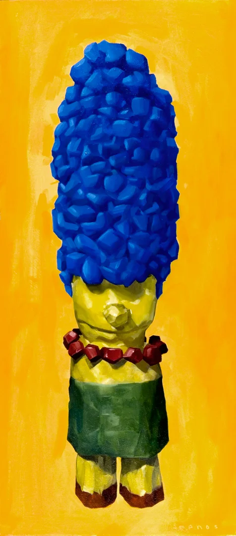 Marge as Venus of Willendorf.