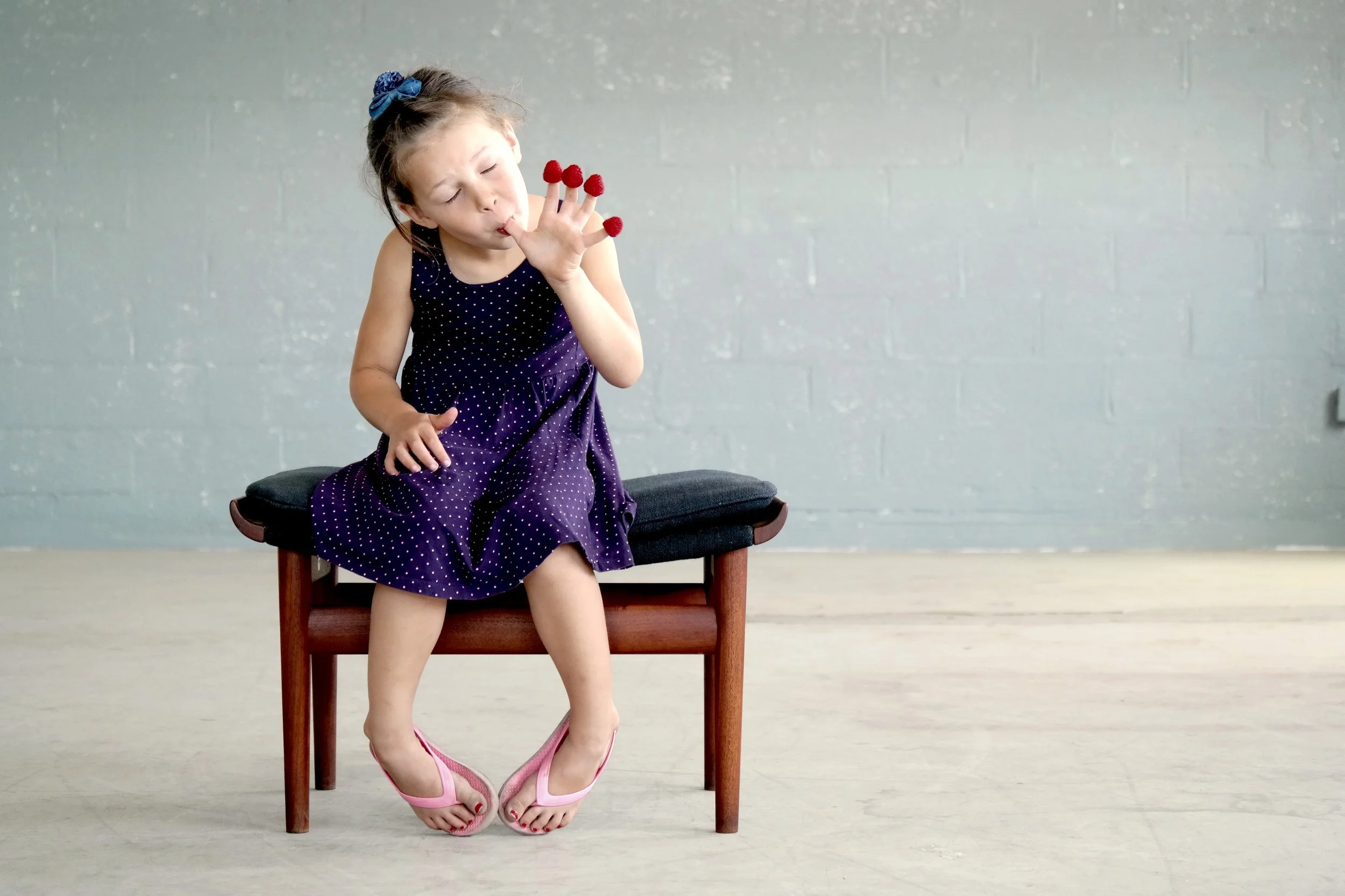 Little Jensen taking a five minute break whilst I'm shooting a Finn Juhl Bwana Footstool or Ottoman in Teak for France & Son . 