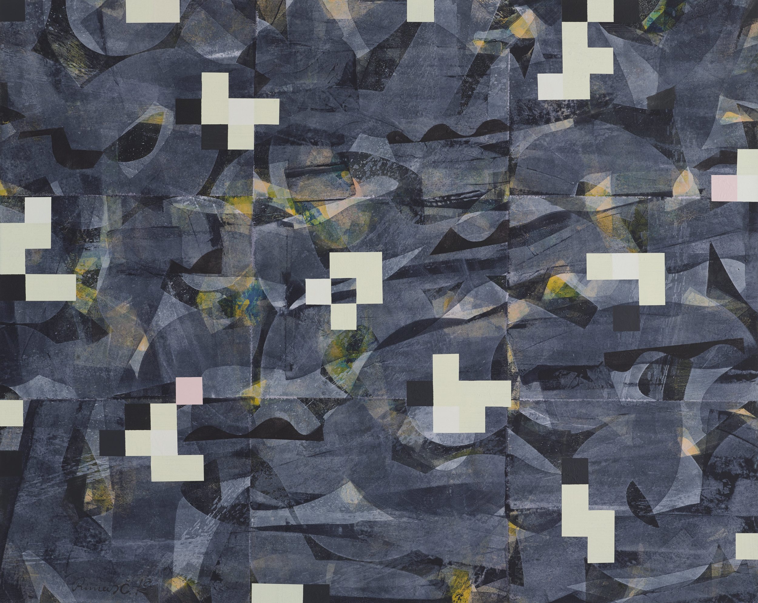 a line through ashes 2014. o il, canvas. 48 x 60 inches