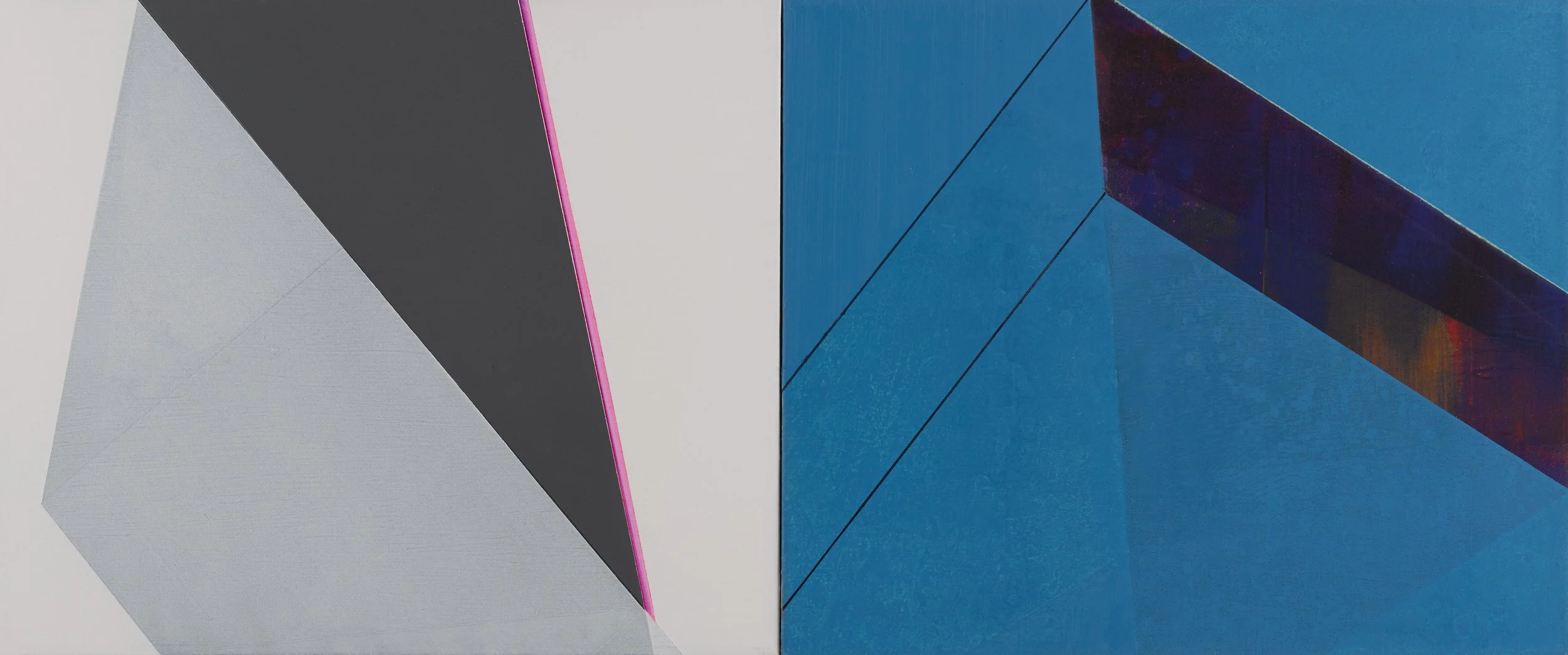 simple movement 4 2015-16. o il, canvas. 20 x 48 inches