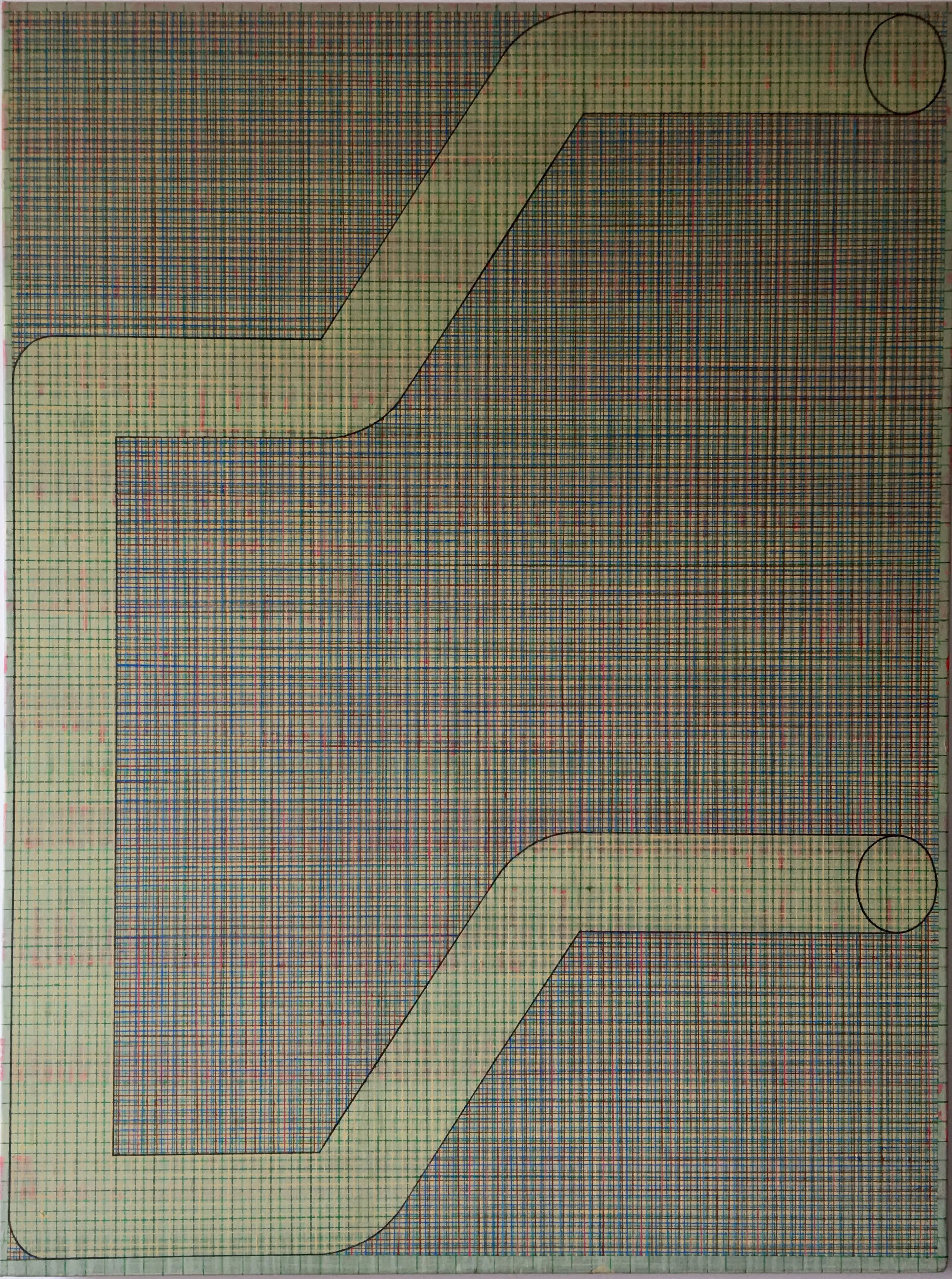 composition 2017. oil, canvas. 48 x 36 inches