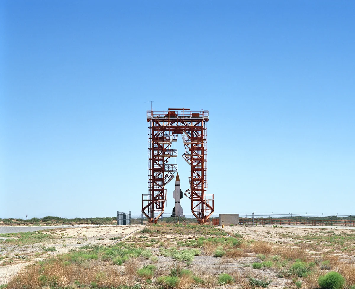 Launch Pad and Gantry with Hermes A-1 Rocket, V2 Launch Complex 33