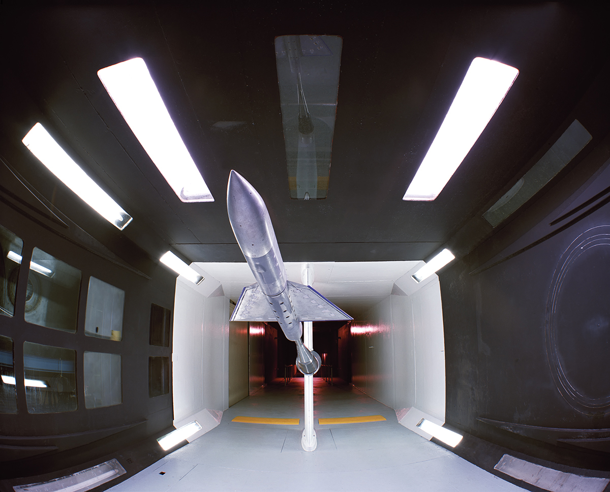 Wind Tunnel Test Chamber with Model,  7 X 10 Foot Wind Tunnel