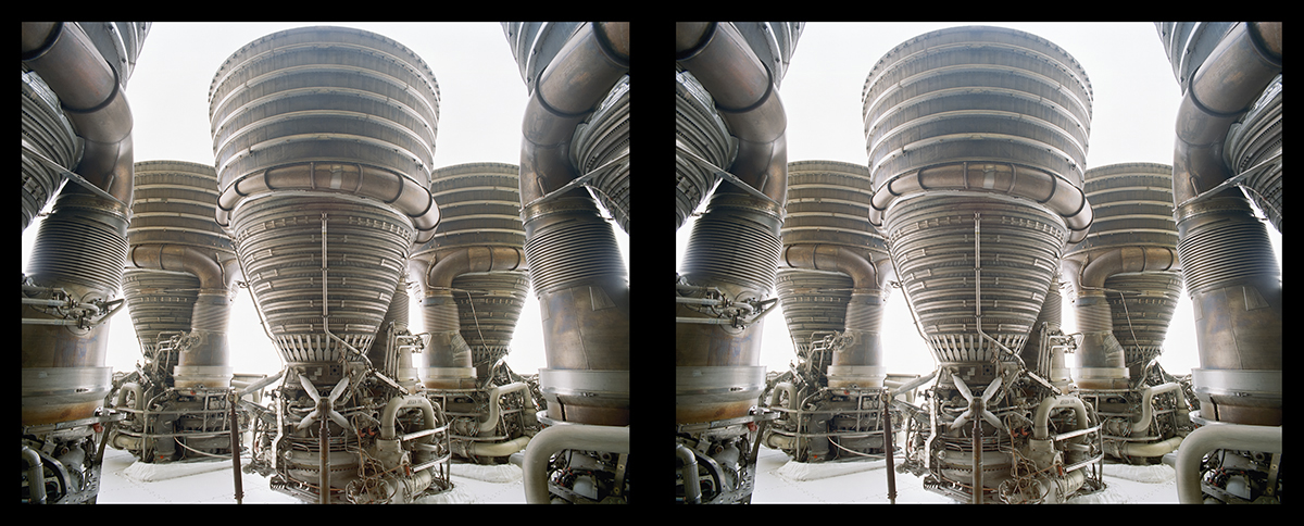 Apollo Saturn V F1 Engine Cluster Diptych