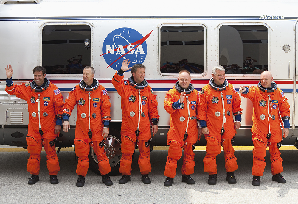 STS-134 Crew Walkout (1st Attempt)