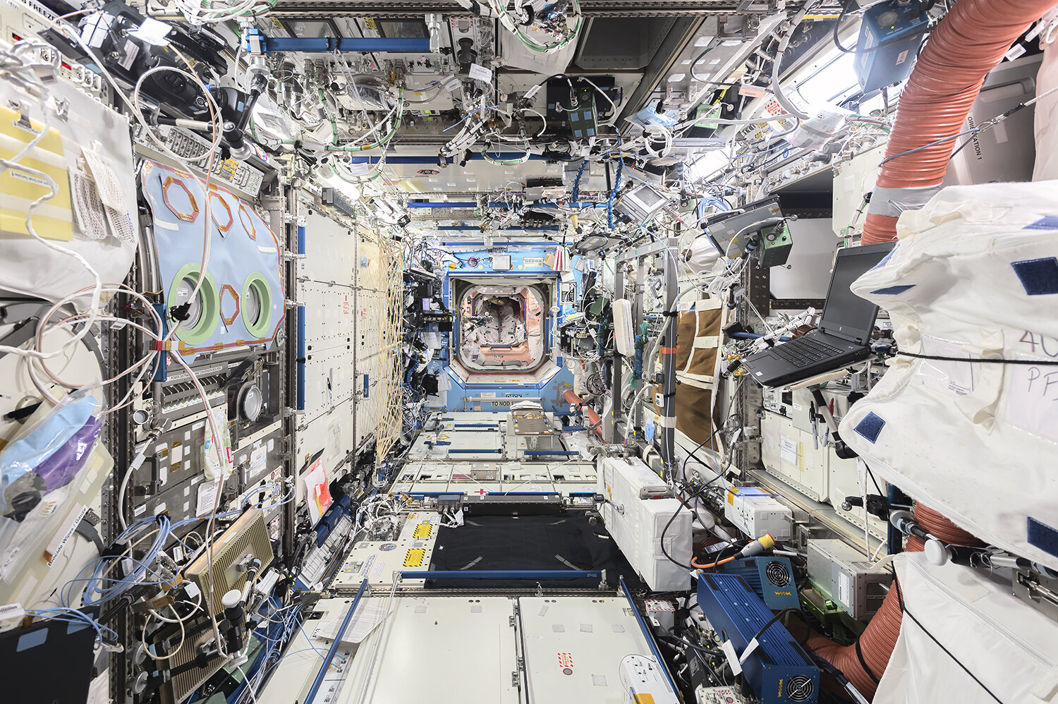 Longitudinal View, from ISS Forward to ISS Aft