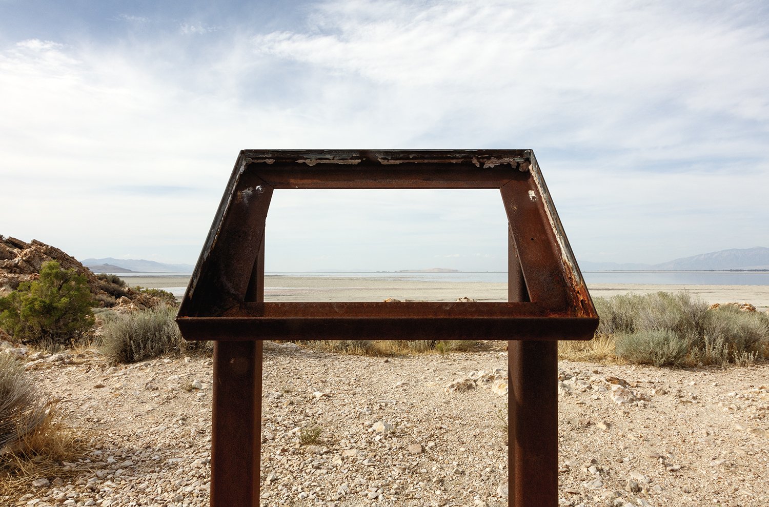 Interpretive Frame, Antelope Island, Utah