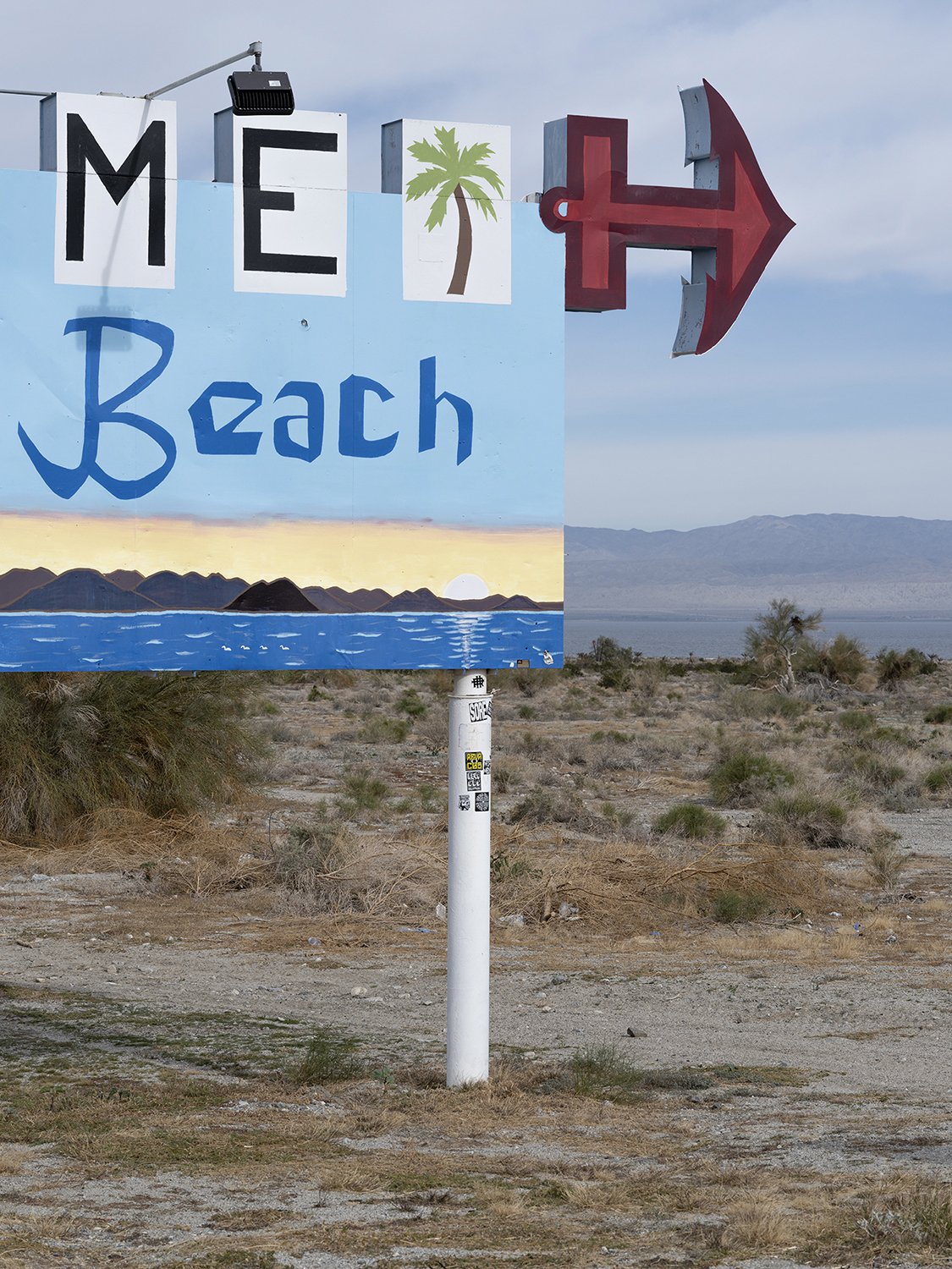 Welcome Sign, Salton Sea Beach, California