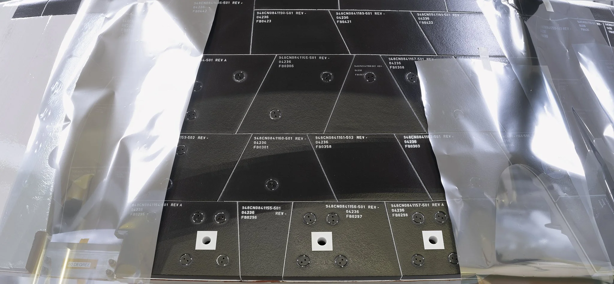 Detail of the Artemis 3 Orion Spacecraft’s Thermal Tile
