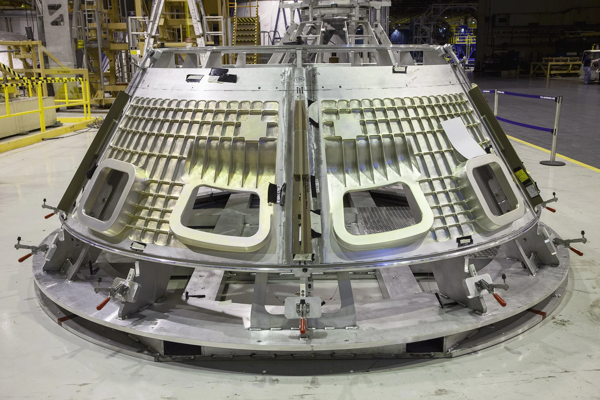 Window Section of First Flight-Worthy Orion Spacecraft
