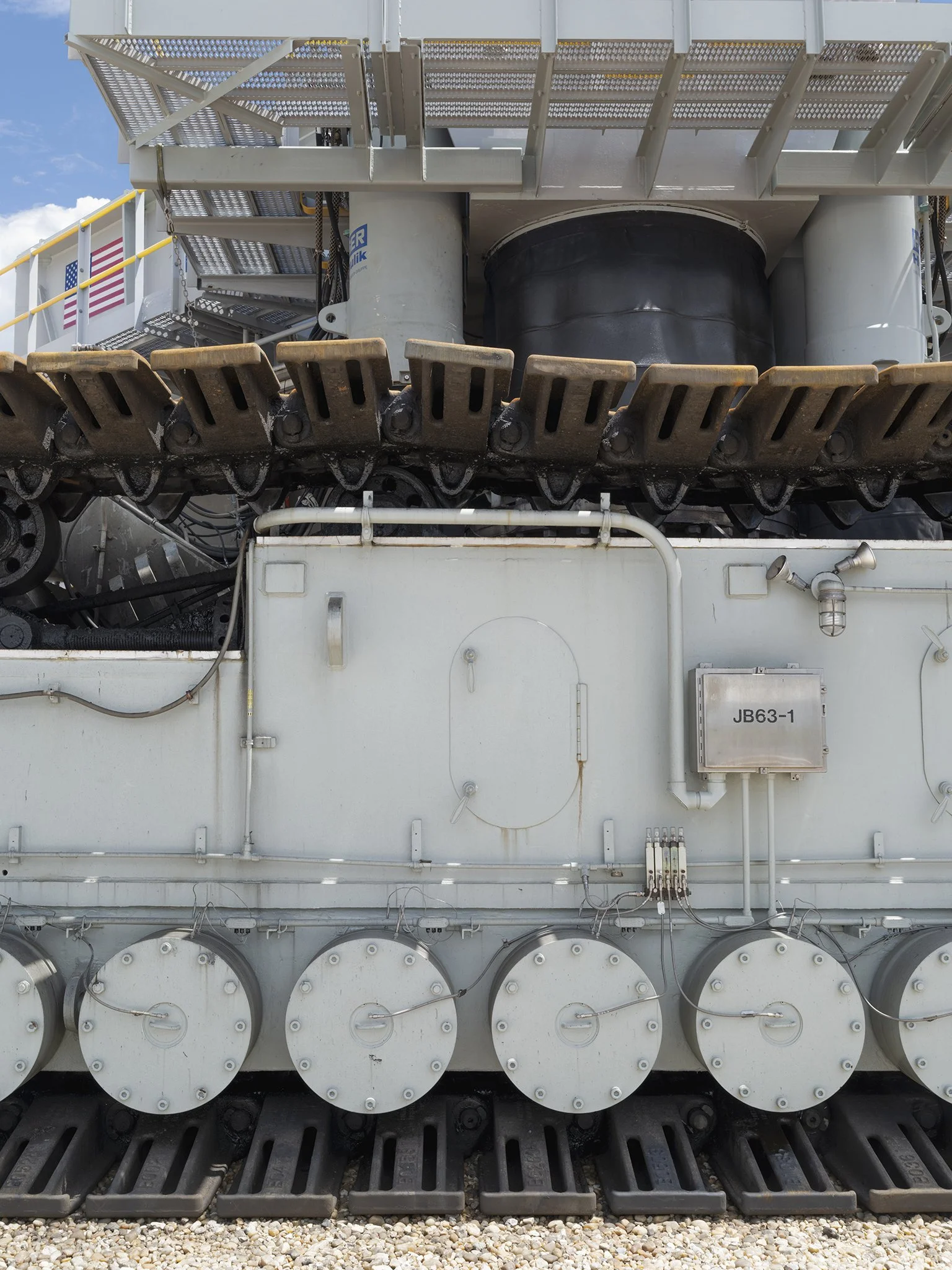 Detail of Crawler Transporter Truck and Tracks