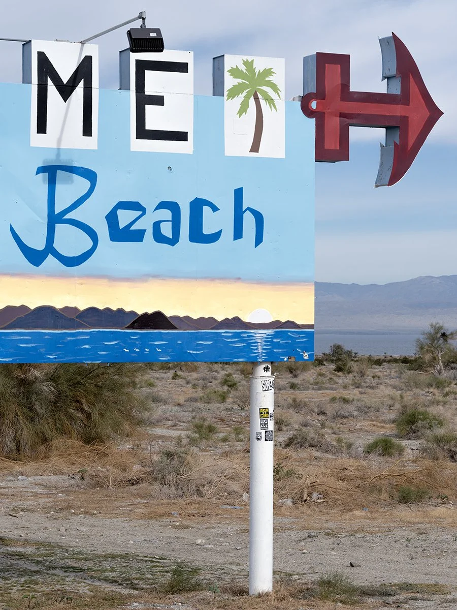 Welcome Sign, Salton Sea Beach, California