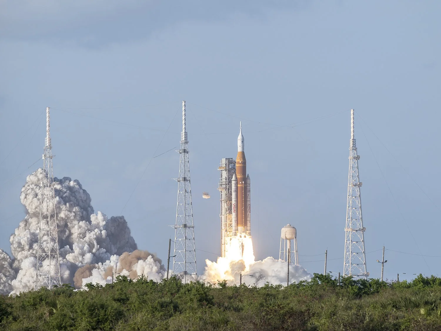 Artemis 2 lifts off from Pad 39B at the Kennedy Space Center
