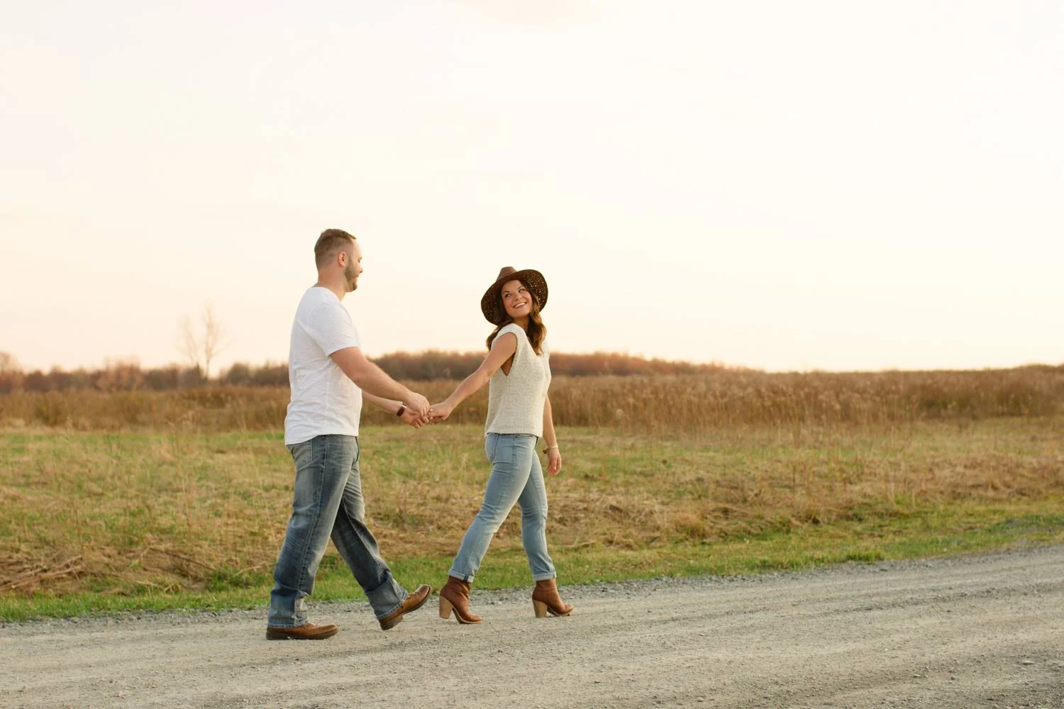Meghan + Michael - Stylish Country Engagement Session
