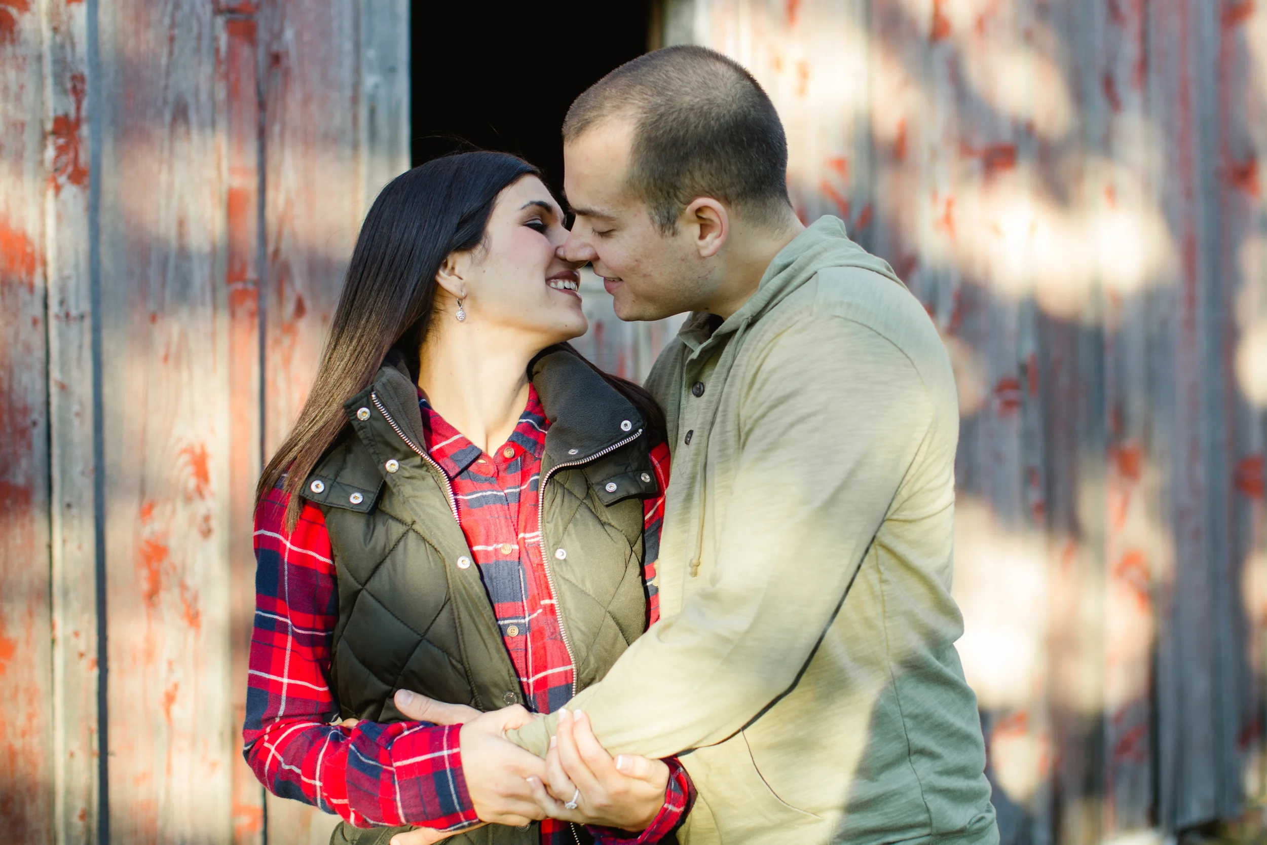 Samantha + John \ Rustic Barn Engagement Session