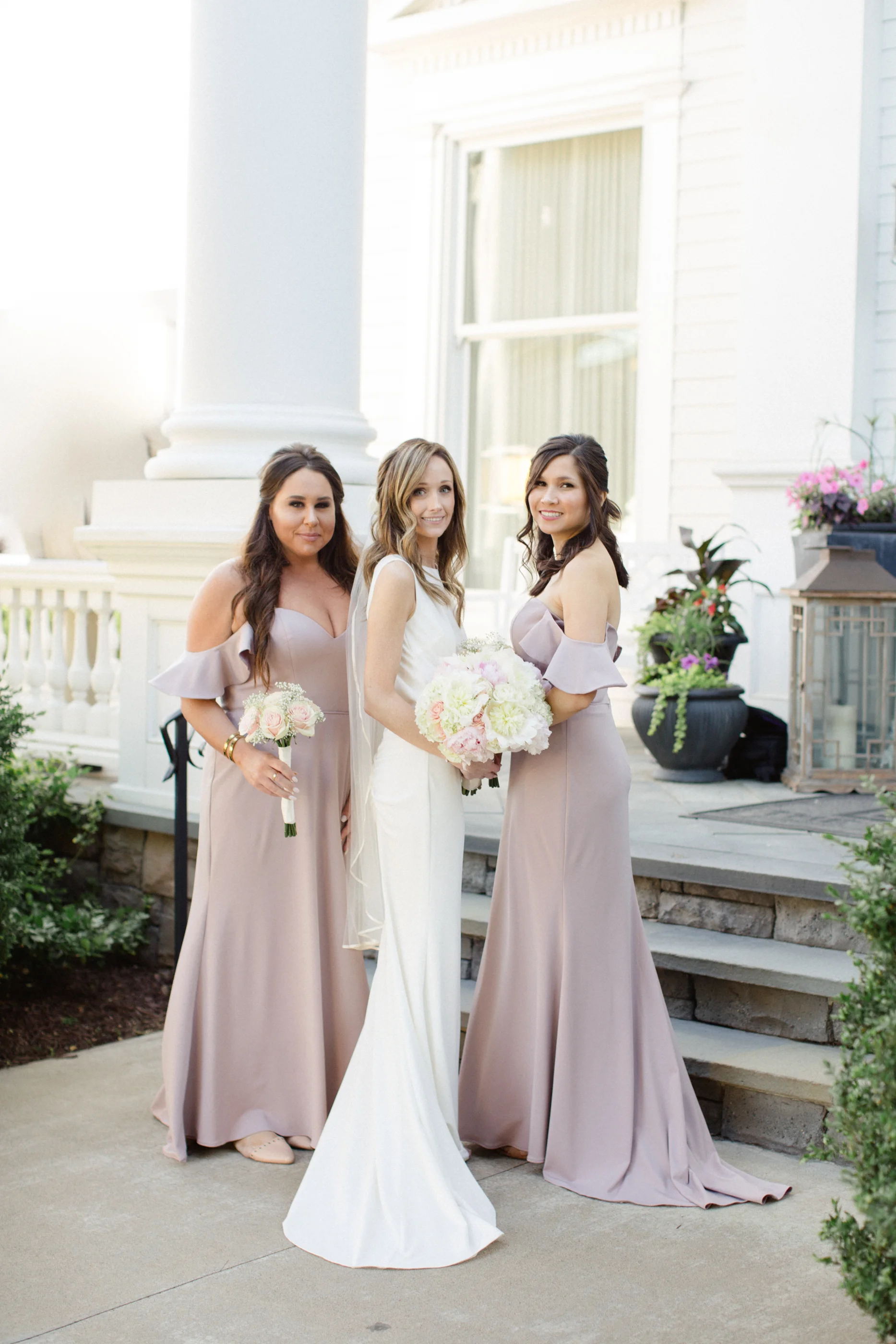 bridesmaid dresses scranton pa Arwen Off The Shoulder Satin Bridesmaid Dress main image 1