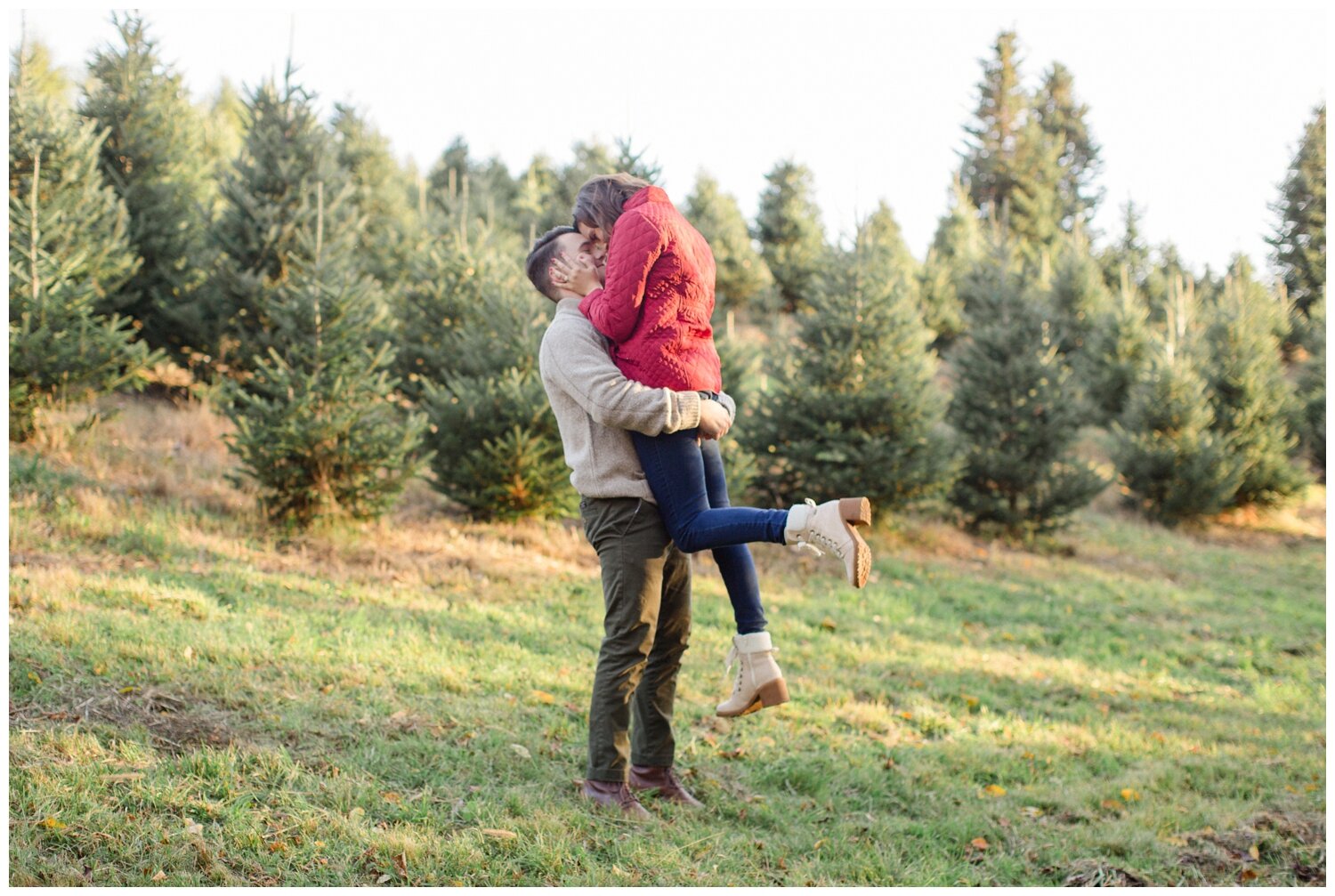 Clarks Summit PA Tree Farm Engagement Session Photos_0021.jpg