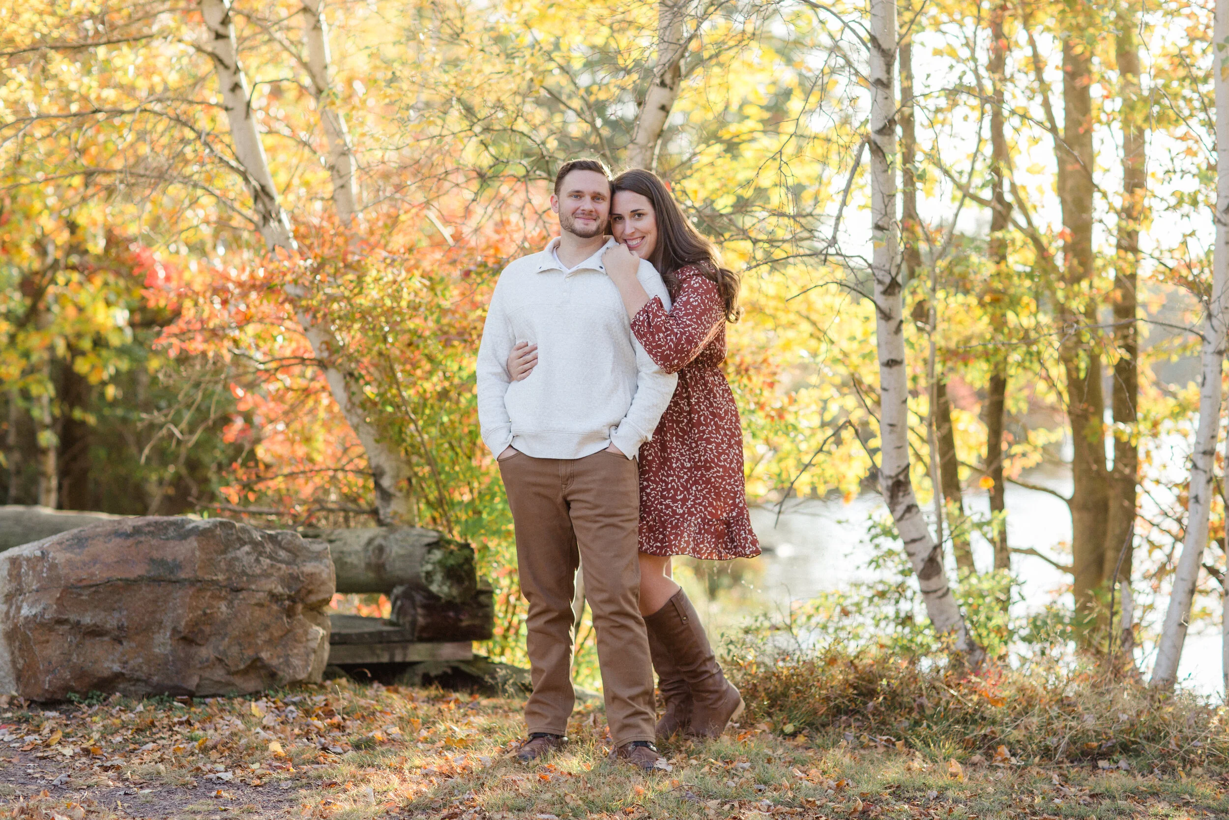 Jennifer + David | Lake Aleeda Fall Engagement Session