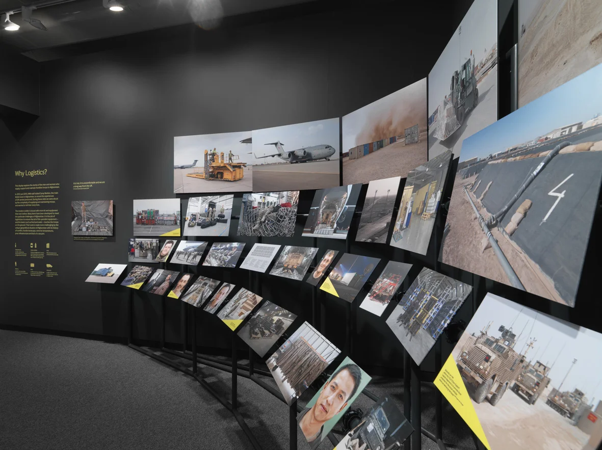  Using photographs, home videos, interviews and films collected in Afghanistan, the exhibition revealed the challenges of supporting British troops on the frontline, as well as exploring what life is like for a soldier serving currently in Afghanista