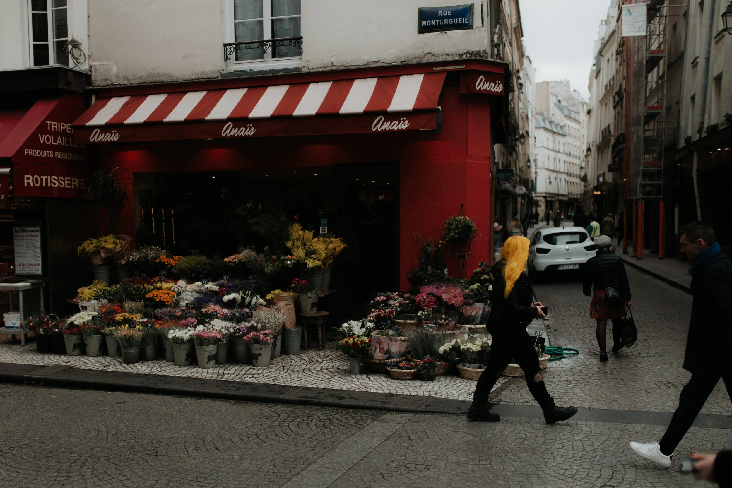 Flower Shop on rue Montorgueil