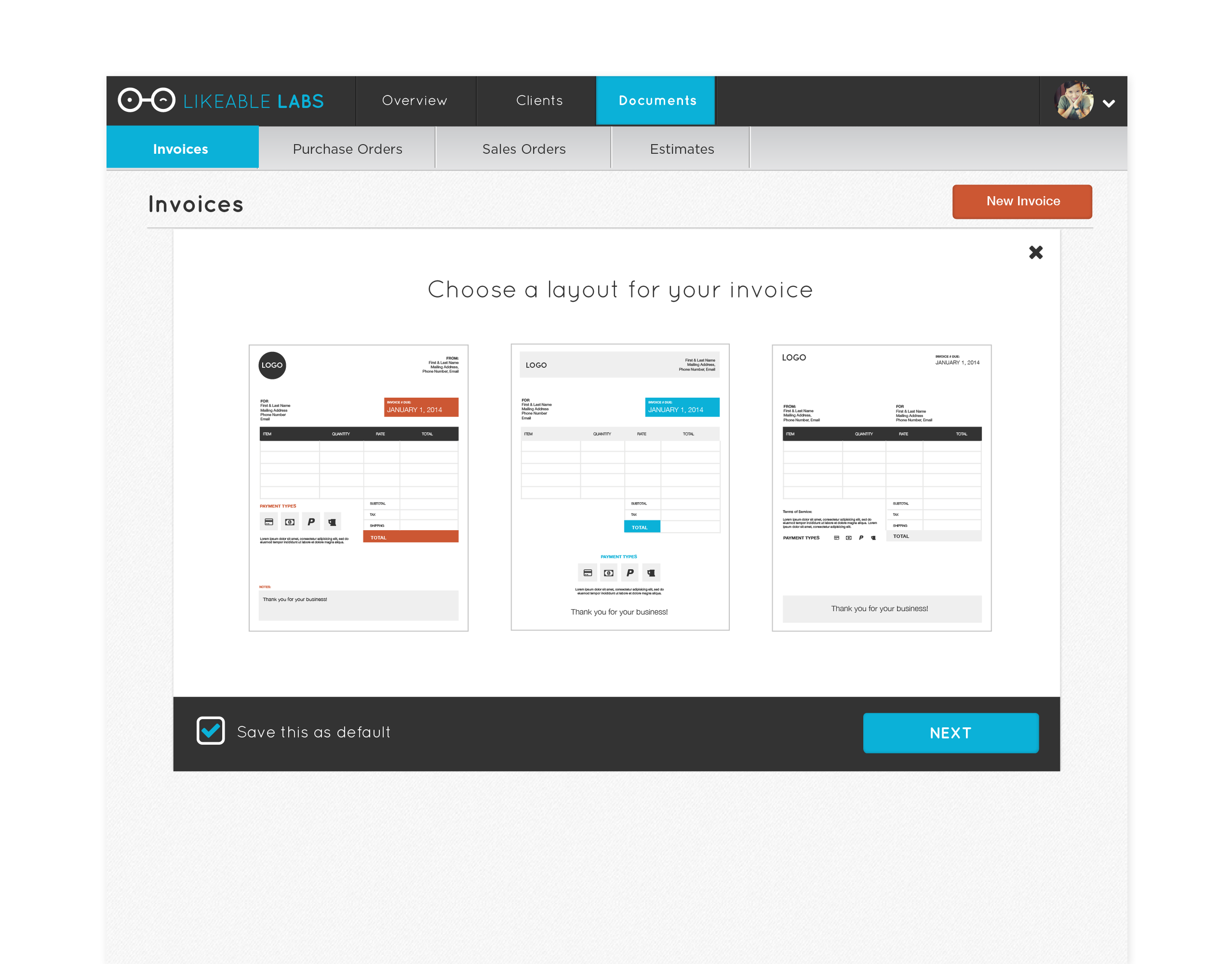 Invoicing Web App