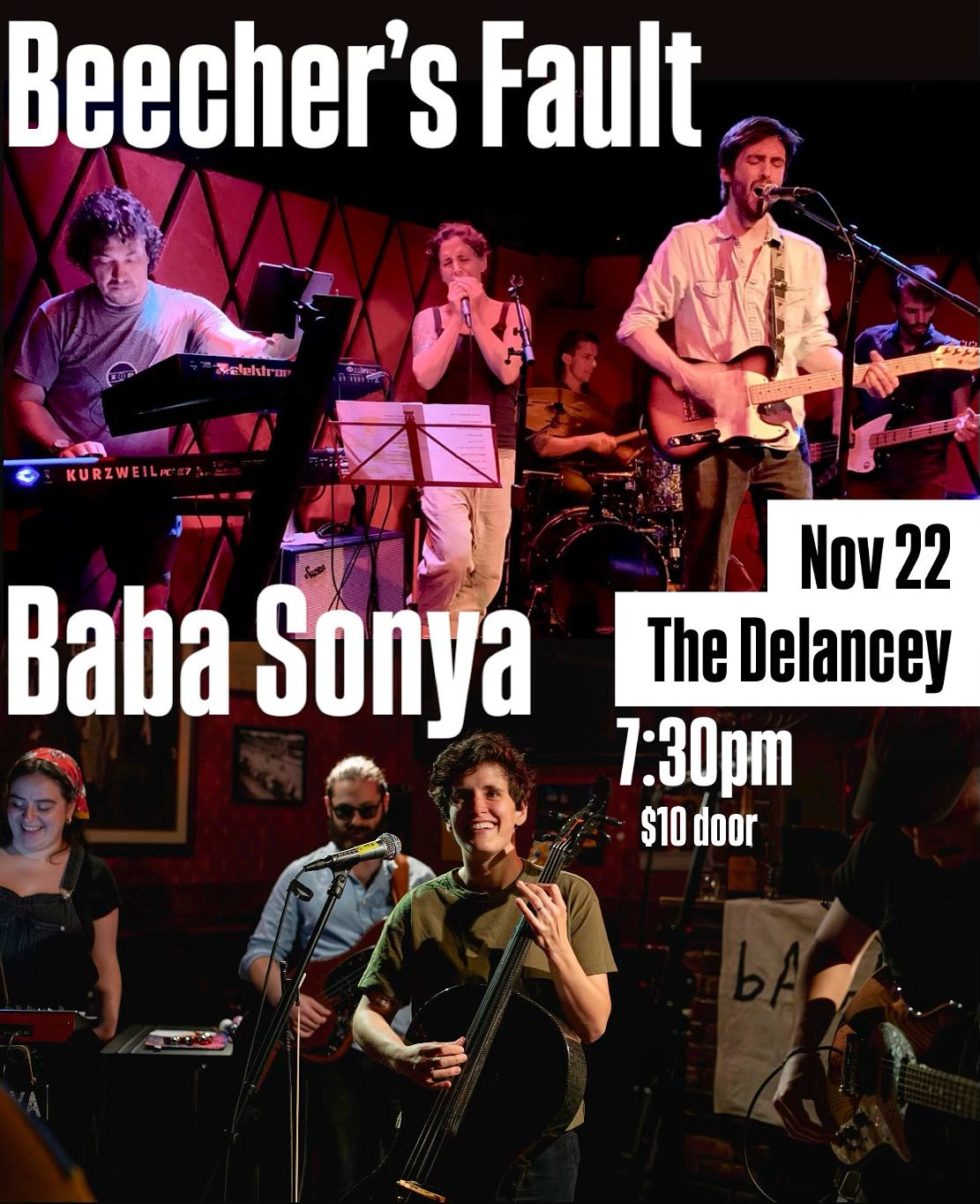 Beecher's Fault &amp; Baba Sonya at The Delancey, NYC