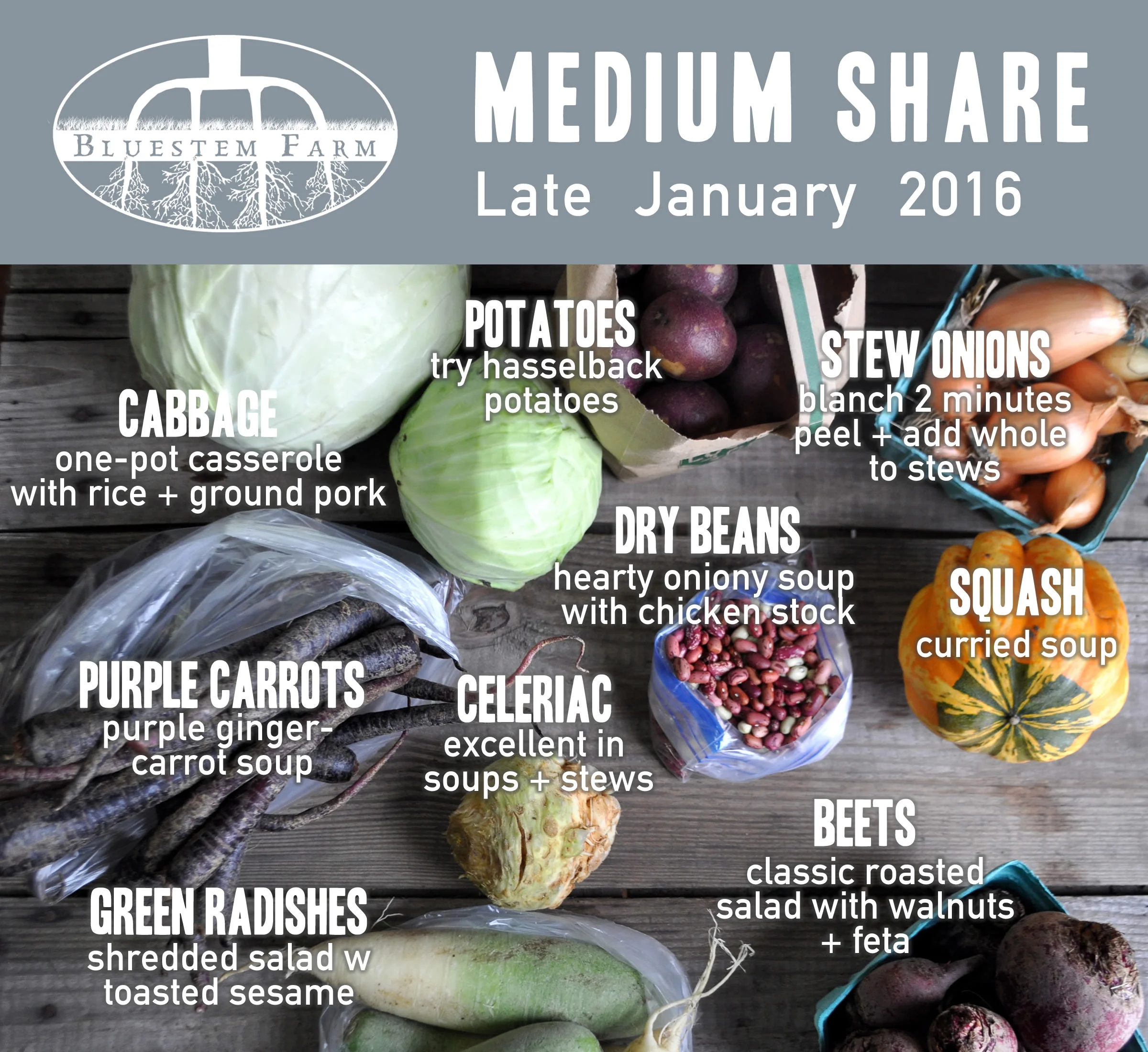 Late January CSA Shares