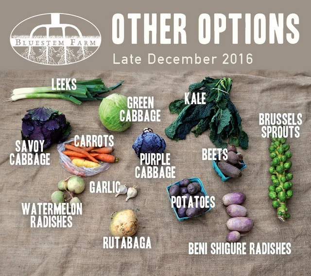 Winter Vegetable Shares: Late December
