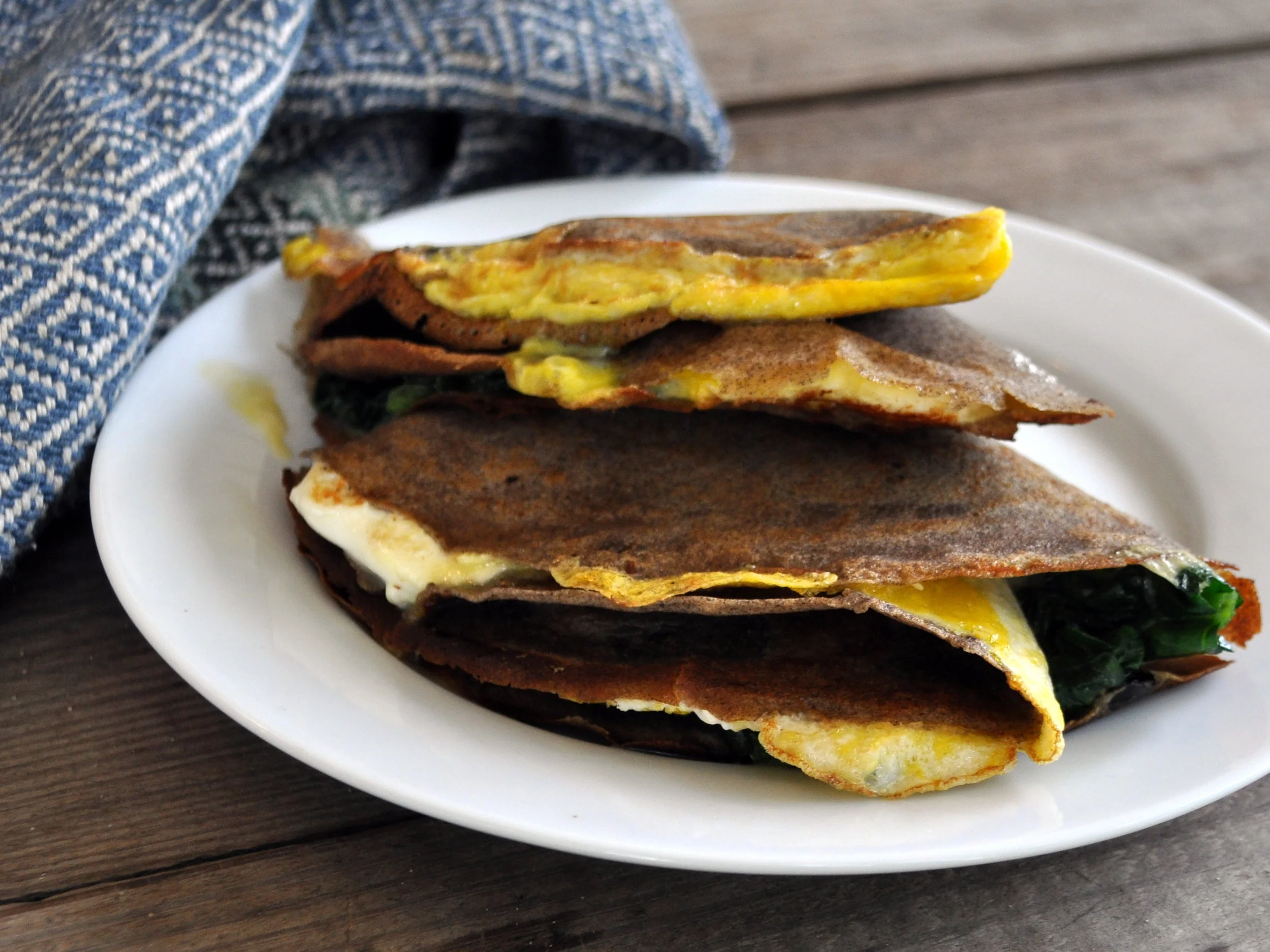 GF Farm Crepes with Eggs &amp; Greens