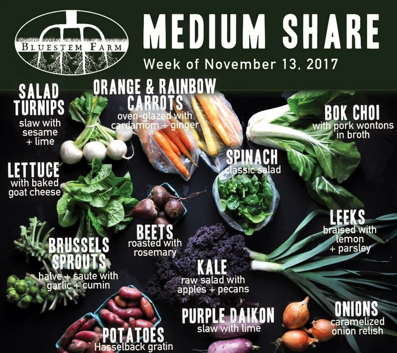Winter Vegetable Shares: Mid November
